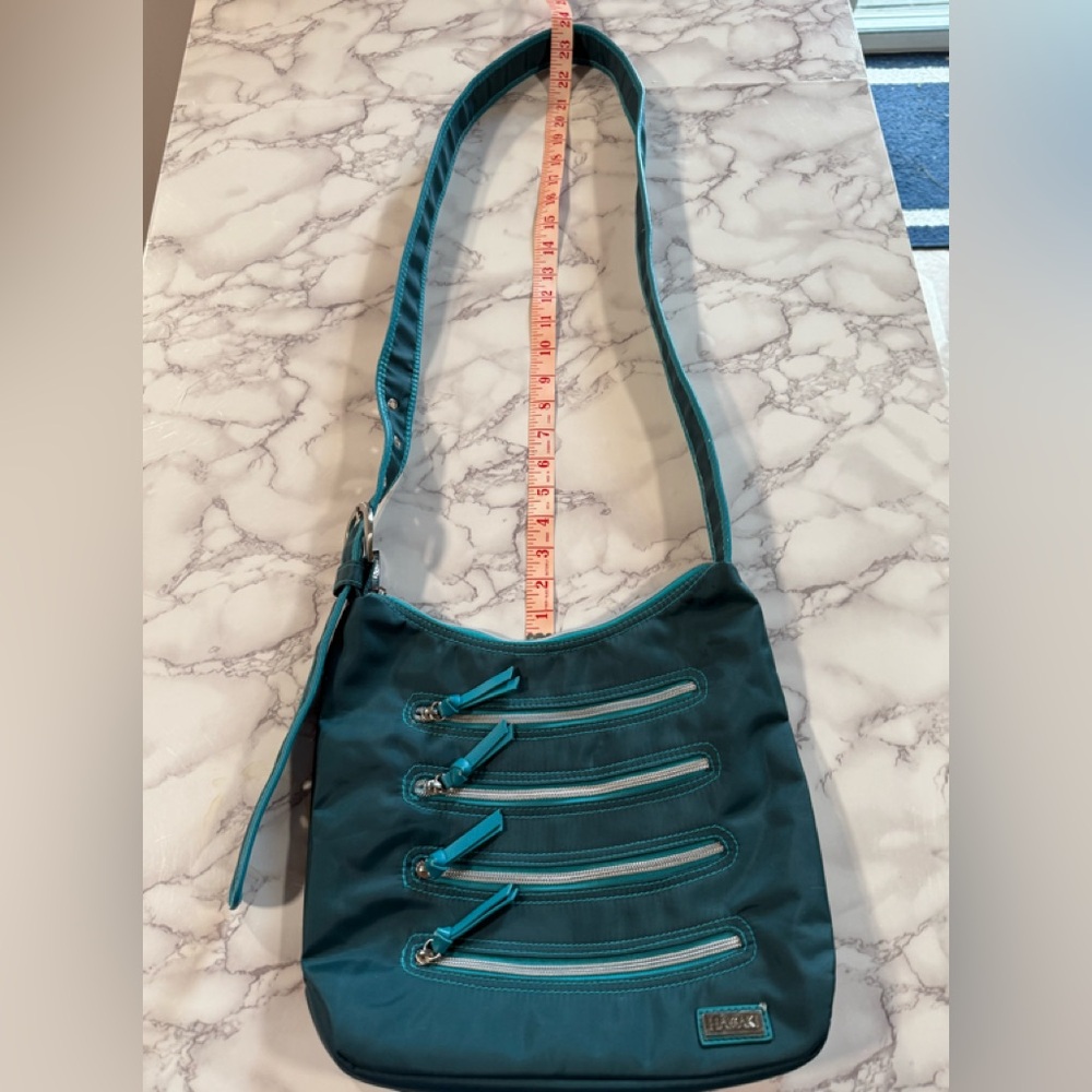 Hadaki blue green Shoulder Bag with Modern Design
